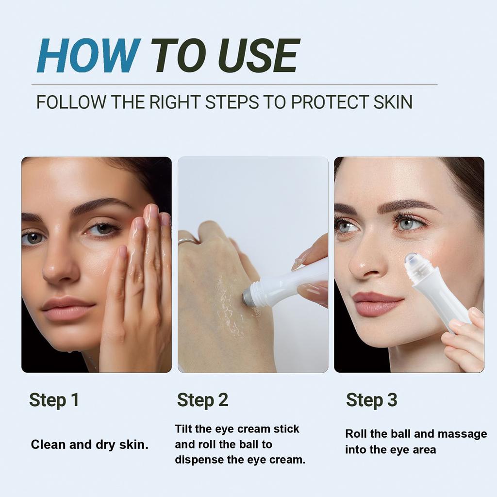 Крем-стик для глаз с ретинолом и кофеином, увлажняющий и увлажняющий для уменьшения тонких линий под веками, 15 мл