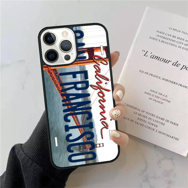 Чехол для телефона с номерными знаками For iPhone 17 Air 13 15 Pro Max 16 14 Plus 12 11 Apple max coque