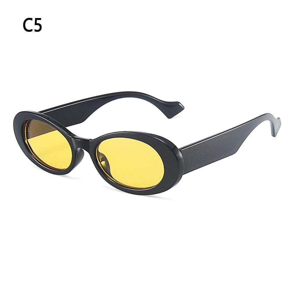 New Fashion Small Oval Driving Sunglasses Men Women Vintage Leopard Jelly Color Sun Glasses Trending Shades UV400 Eyewear