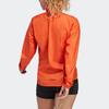 adidas Многофункциональная ветровка с логотипом, однотонная спортивная куртка для женщин, куртка Half-Impact, оранжевая HZ4237
