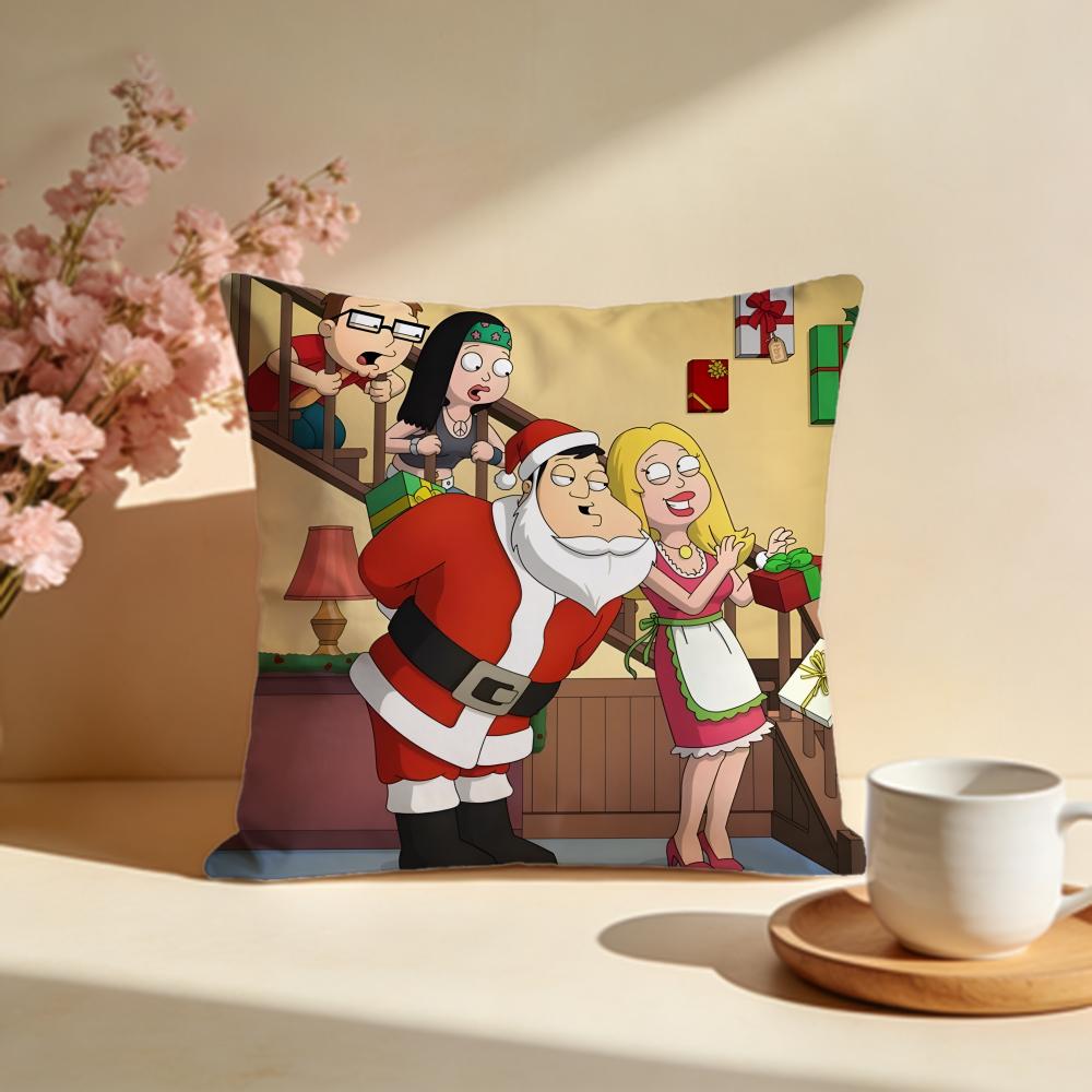 Fashion AAmerican Dadful Cushion Cover Stylish Washable Pillow Cover Ideal for Couch Bedroom Car Decoration