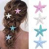 Simulation Starfish Hairpin Resin Bangs Clip Fashion Sweet Sea Star Hair Pins  Girls Women