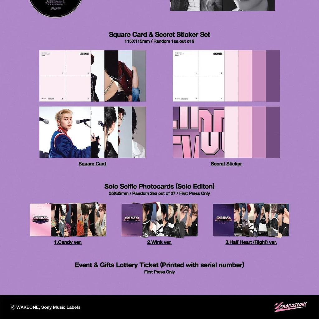 ZEROBASEONE 1-й японский EP - Iconik (Индивидуальное издание)