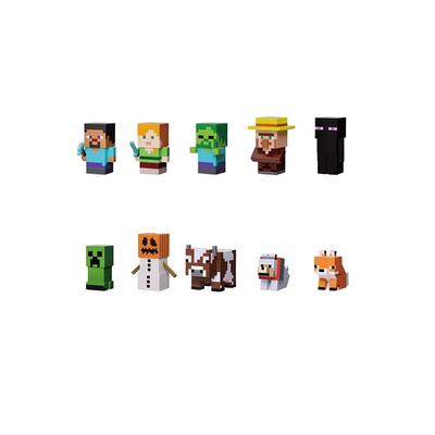 Ensky MINECRAFT Мягкая виниловая кукла-маскот, 1 коробка, Высота примерно 45-50 мм, Изготовлено из ПВХ