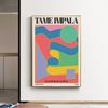 Настроить Tame Impala at Glastonbury Gig Poster, винтажный красочный холст, картина, ретро настенные панно для гостиной, домашний декор