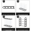 4-слойная полка для обуви Simple Style Shoes Organizeroe Rack Accessories Shoe Cabinet Door