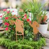 3Pcs Rabbit Garden Stakes Bunny Yard Signs Decor Party Outside Easter Decoration Lawn Ornament for