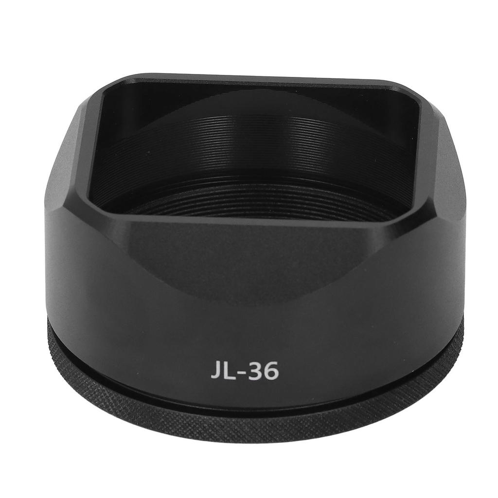 Aluminum Alloy Square Lens Hood Camera Lens Shade for X100VI X100V Camera External Filter Compatibility Black