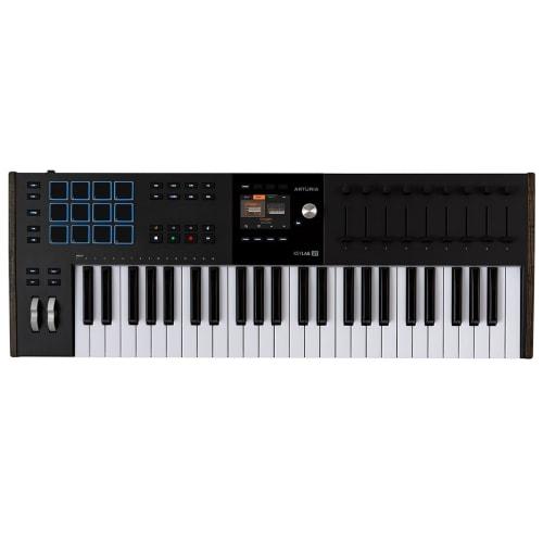 Arturia KeyLab Mk3 Keyboard Controller, 49 Keys, Velocity & Aftertouch, Pad Function, Full-Color Display, Black