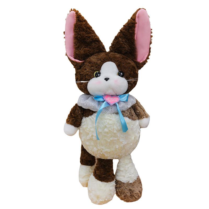 Cute Devon Rex Plush Cat Stuffed Animal Pillow For Kids Perfect Birthday Present