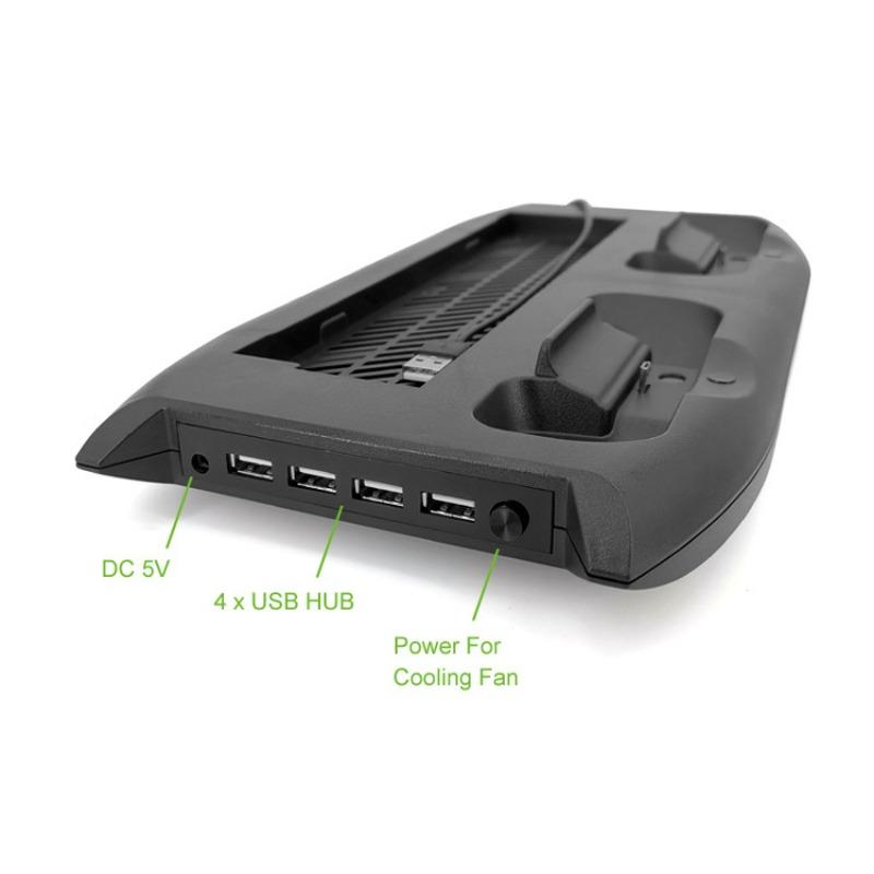 Xbox One X-Tourist Vertical Cooling Fan Bracket, Integrated Bracket, D-Gain