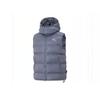 Alphabet Print Hooded Windproof Sleeveless Vest Men Vest Light-Grey FD6428-065