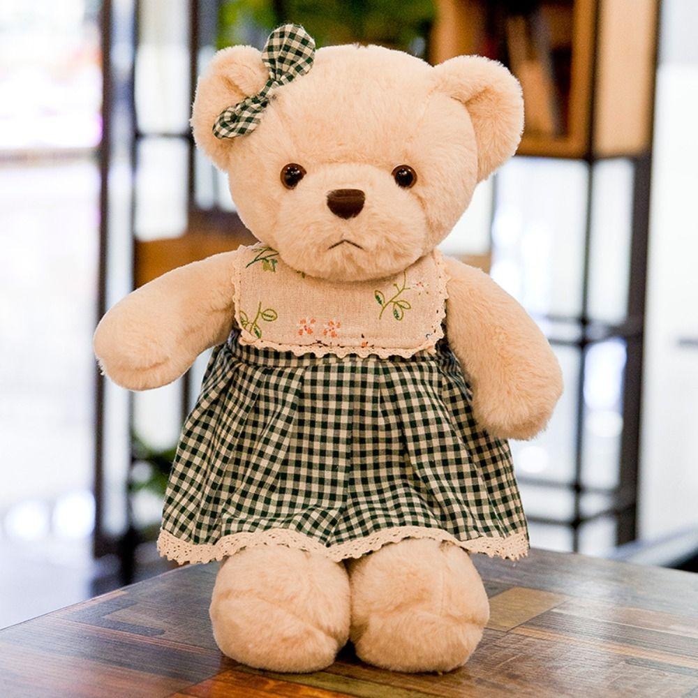Cartoon Plush Bear Doll Dress Up Stuffed Animal Pillow Fluffy Bear Plush Toy  Children's Gift