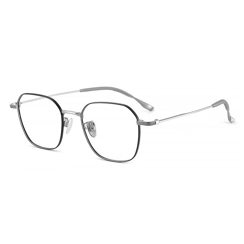 Japanese Korean Series Titanium Glasses Frame Ultra-Light Retro Women'S Glasses Frame Square Anti Blue Ray Computer Eyeglasses