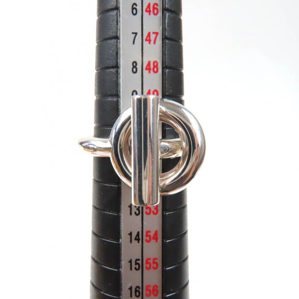 Excellent HERMES Ring Echapp MM Silver AG925 Women Used