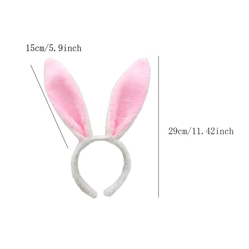 1 шт. пасхальное украшение, милая повязка на голову с заячьими ушками, пасхальная повязка на голову для взрослых и детей, плюшевая повязка на голову с заячьими ушками, повязка для волос с ушками кролика, украшения для костюма, аксессуары для волос