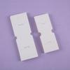 50Pcs Fold Over Hang Tags Cardboard Package White Craft Hang Tag Card For Jewelry Display Hanging Bracelets Earings Keychain Hair Clips Hair Ties