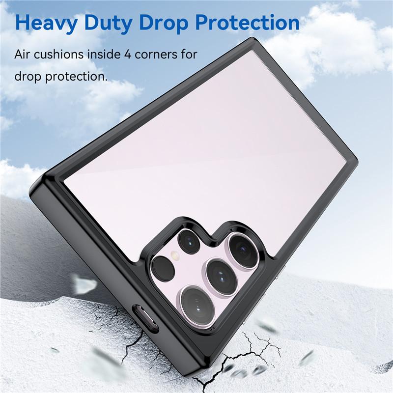 Для Samsung Galaxy S24 Ultra Чехол для Samsung S24 Ultra 5G Чехол Цветной Мягкий Край Силиконовый Прозрачный Бампер Для S24 Ultra