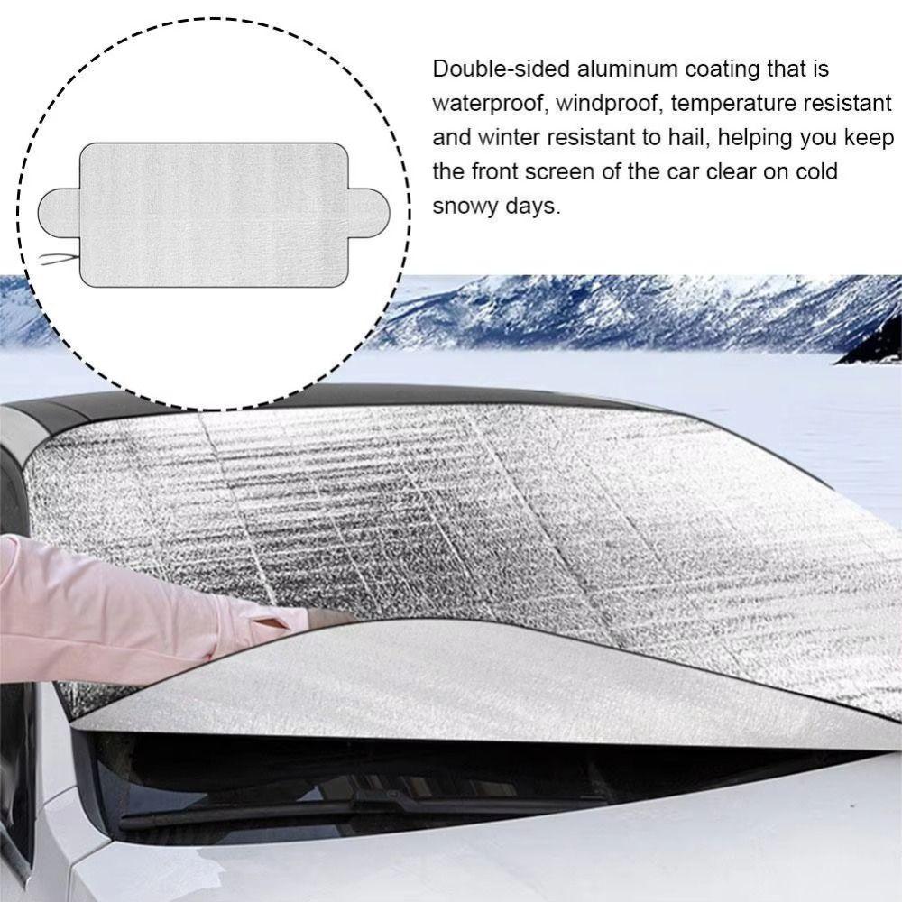 Easy Installation Windshield Snow Cover 200x70cm Windshield Protector  Winter Season