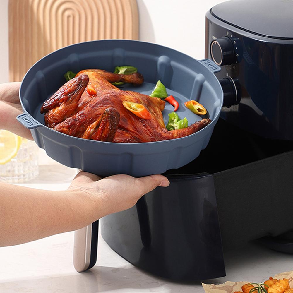Silicone Air Fryer Basket Liner Air Fryer Silicone Liner Non-stick Silicone Air Fryer Liner Set Reusable Square Pot Oven