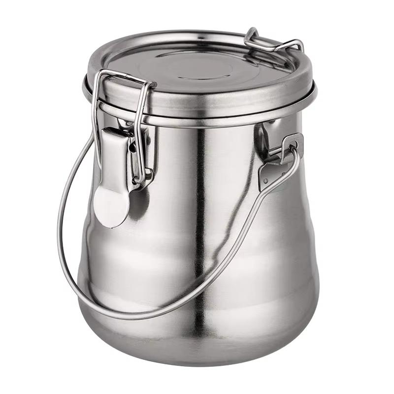 Oil painting brush washer stainless steel oil pot with removable porous filter sealed stainless steel paint brush cleaner