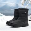 Зимние мужские высокие зимние ботинки Теплая обувь с хлопковой подкладкой