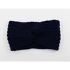 Winter Warmer Ear Knitted Headband For Women Crochet Bow Wide Stretch Hairband Headwrap Hair Accessories Lady Turban