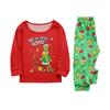 Christmas Print Cute Family Set Pajamas, Home Clothes, Family Set Long Sleeve Top Pants Set