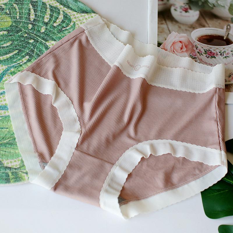 Threaded Lace Underwear Package Hip Mid-waist Women's Panty Triangle Panties Breathable Comfortable Panties