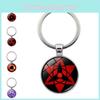 Изысканный брелок-подвеска с аниме Наруто, Учиха Риннеган Звезда Шаринган Металлическое кольцо для ключей