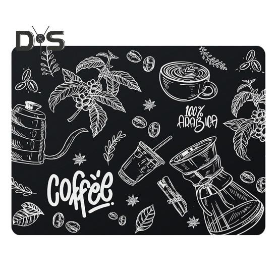 Коврик для кофеварки, впитывающий коврик для сушки посуды, долговечный многоцелевой нескользящий настольный коврик для домашней кухонной стойки