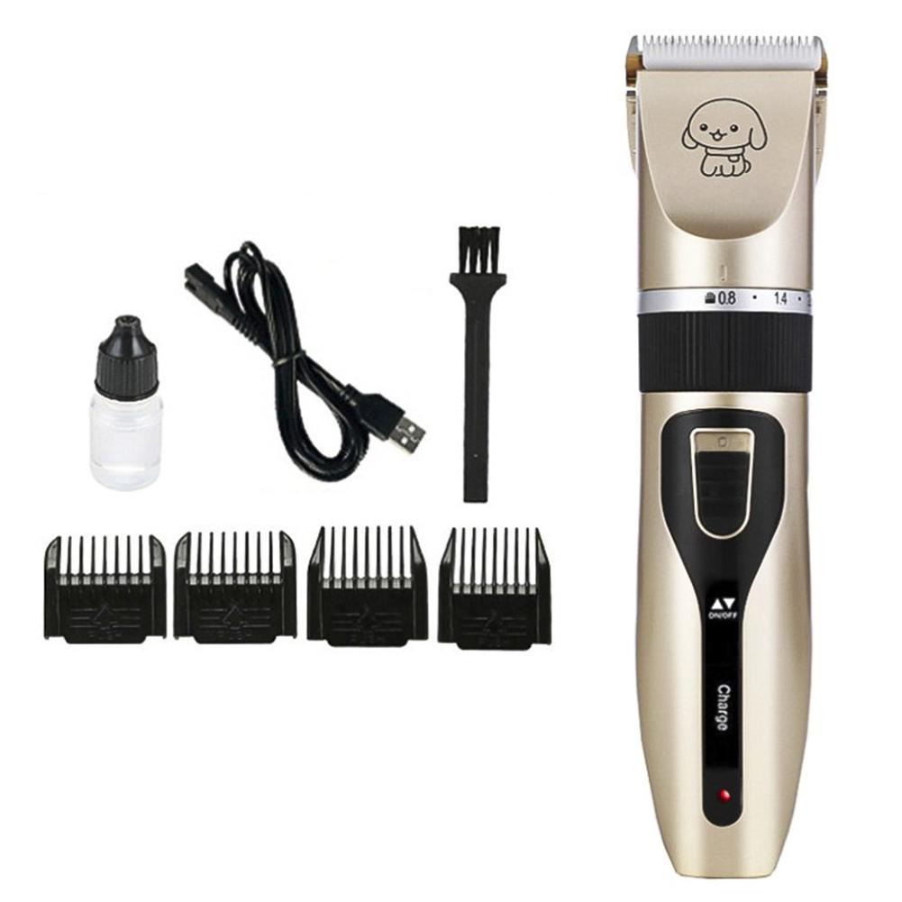 Набор машинок для стрижки шерсти домашних животных Кошка/Собака Груминг Триммер для животных с насадками-гребнями для густой шерсти Артефакт для педикюра когтей Перезаряжаемая бритва
