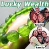 1Pcs Meteorite Bracelet Energy Jewelry Green Peridot Woman Man Elastic Bracelet