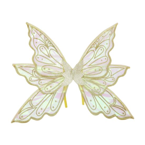 Fairy Wings for Girls Glitter Transparent Butterfly Wings Fairy Costume Halloween Angel Elf Dress Up Accessories for Masquerade Photography