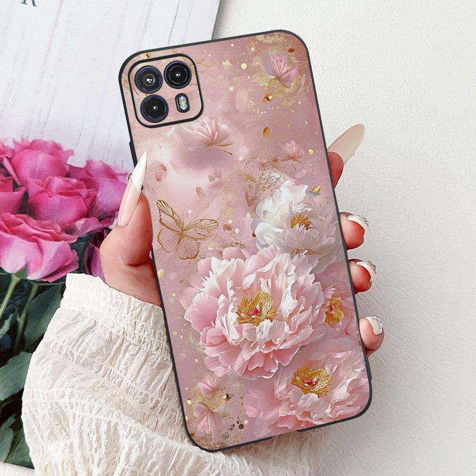 Чехол для Motorola Moto G50 XT2137-1 XT2137-2 Чехол Милый Кот Цветок Мультфильм ТПУ Задняя Крышка Для Motorola Moto G50 5G XT2149-1 Capa