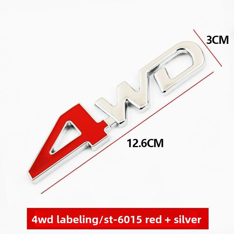General Motors 4WD Декоративная наклейка с надписью для внедорожника, модифицированный кузов, дверь багажника, для Mitsubishi, для Jeep