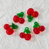 10 шт. Прозрачные смоляные подвески в виде красной вишни и клубники для женщин, для браслета, ожерелья, аксессуары для изготовления украшений своими руками