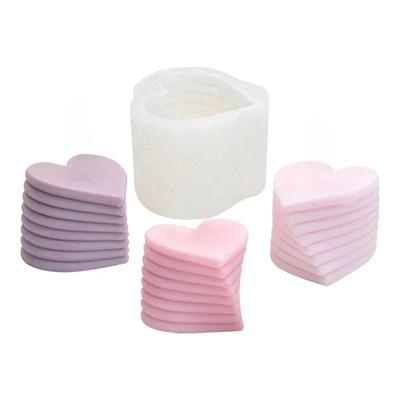 Креативная вращающаяся форма для любви из силикона ручной работы, романтическая форма для шоколадных конфет DIY на День святого Валентина, декор для торта, формы для свечей