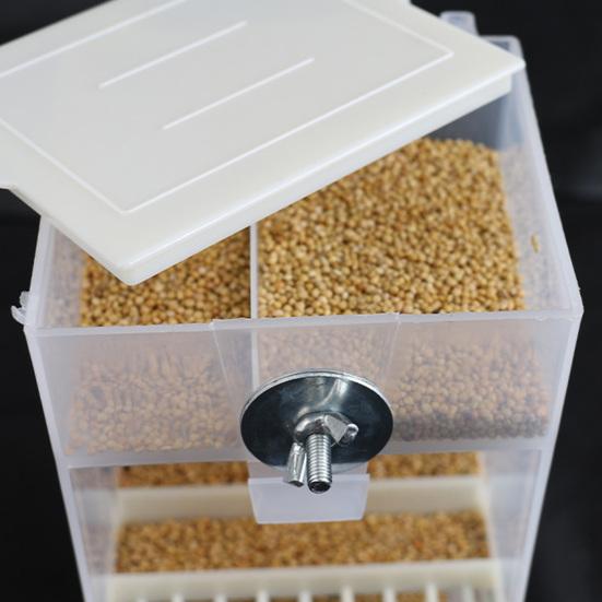 Удобная, просторная автоматическая кормушка с защитой от брызг, простая в использовании, для мелких птиц