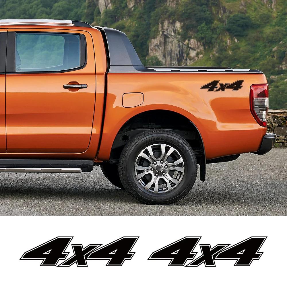 2 шт. Автомобильные наклейки Для Ford Ranger Raptor Isuzu Dmax Nissan Navara Toyota Hilux Vw Amarok Пикап 4X4 Автоаксессуары Виниловая наклейка