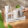 Drainable Cosmetics Storage Rack Multi-function Toothpaste Shelf Convenient Toothbrush Holder  Home