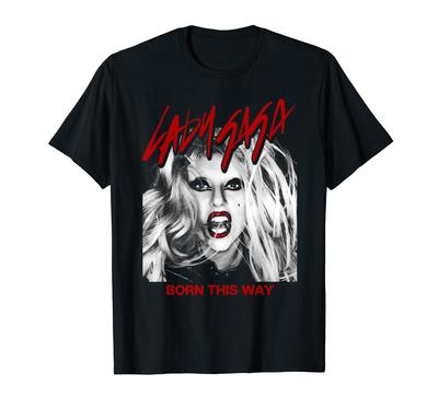 Официальная футболка Lady Gaga Born This Way с принтом