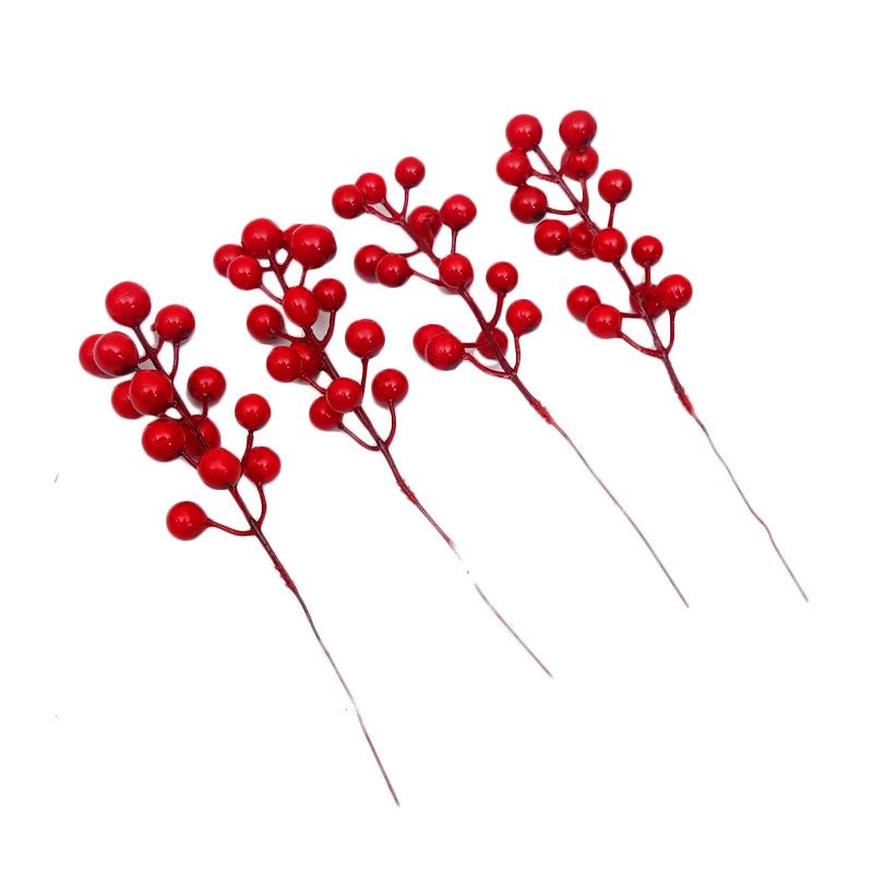 Christmas Tree & Wreath Decorations with Red Berry Sprigs