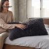 Bed Pillow Case Shaggy Faux Fur Pillowcase, Fluffy Plush Cover, Fuzzy Skin Friendly Sham Solid Color for Autumn Winter Covers