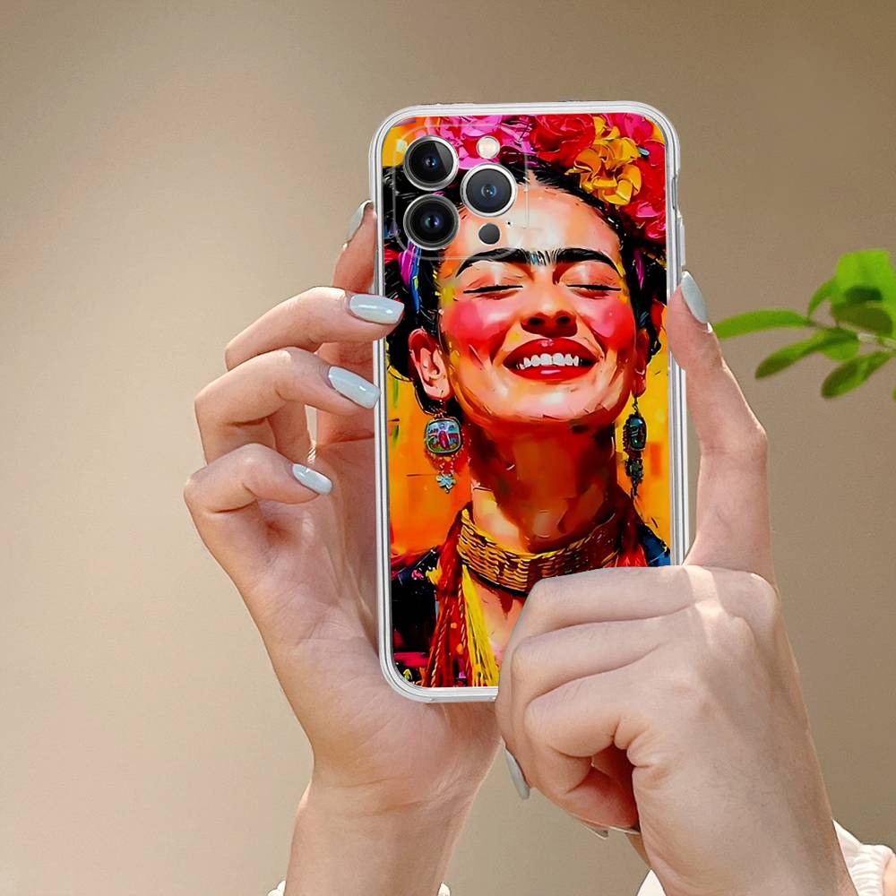 Fashion F-Frida K-KahlosS Phone Case For IPhone 11 13 16 12 17 14 15 Pro Max Plus Soft Clear Back Cover Coque