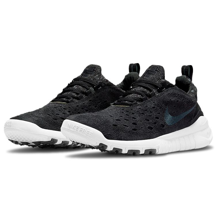 Nike Free Run Trail Черно-белые мужские кроссовки антрацит CW5814-001