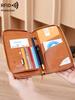Minimalist Retro RFID Passport Bag Multifunctional ID Card Bank Card Passport Holder High-quality PU Leather Travel Accessories