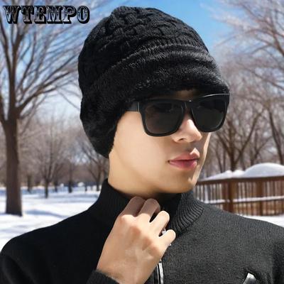 Мужские плюшевые уличные велосипедные мягкие шапки Осень Зима Однотонные Ветрозащитные Папины кепки Защищающие от холода Теплые вязаные шапки