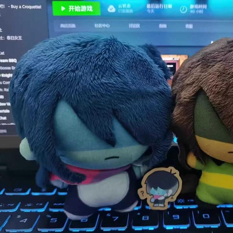 Игра Deltarune Косплей Крис Брелок Милый Персонаж Плюшевая Набивная Хлопковая Кукла Подвеска на Рюкзак Брелок Украшение