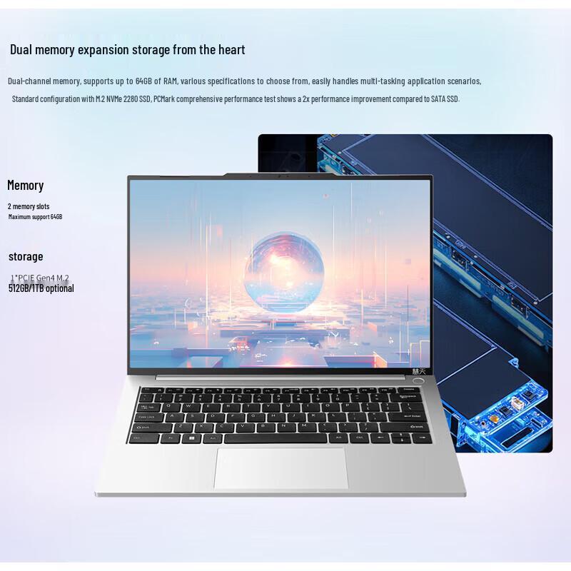 Lenovo Бизнес-ноутбук Huitian X5-14 14 дюймов (Китайская версия)
